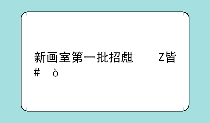 新画室第一批招生方案？